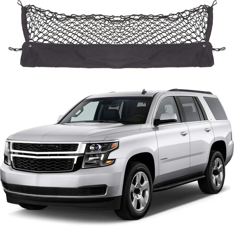 Envelope Style Cargo Net Compatible with Chevrolet Chevy Tahoe/GMC Yukon New Upgraded 2015-2024 Accessories Trunk Car Rear Tailgate Netting - Image 1