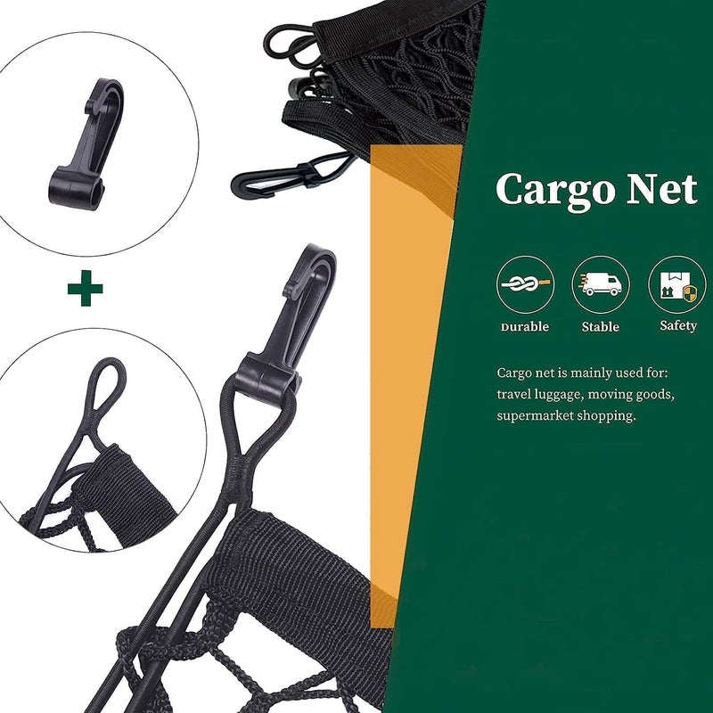 Envelope Style Cargo Net Compatible with Chevrolet Chevy Tahoe/GMC Yukon New Upgraded 2015-2024 Accessories Trunk Car Rear Tailgate Netting - Image 3
