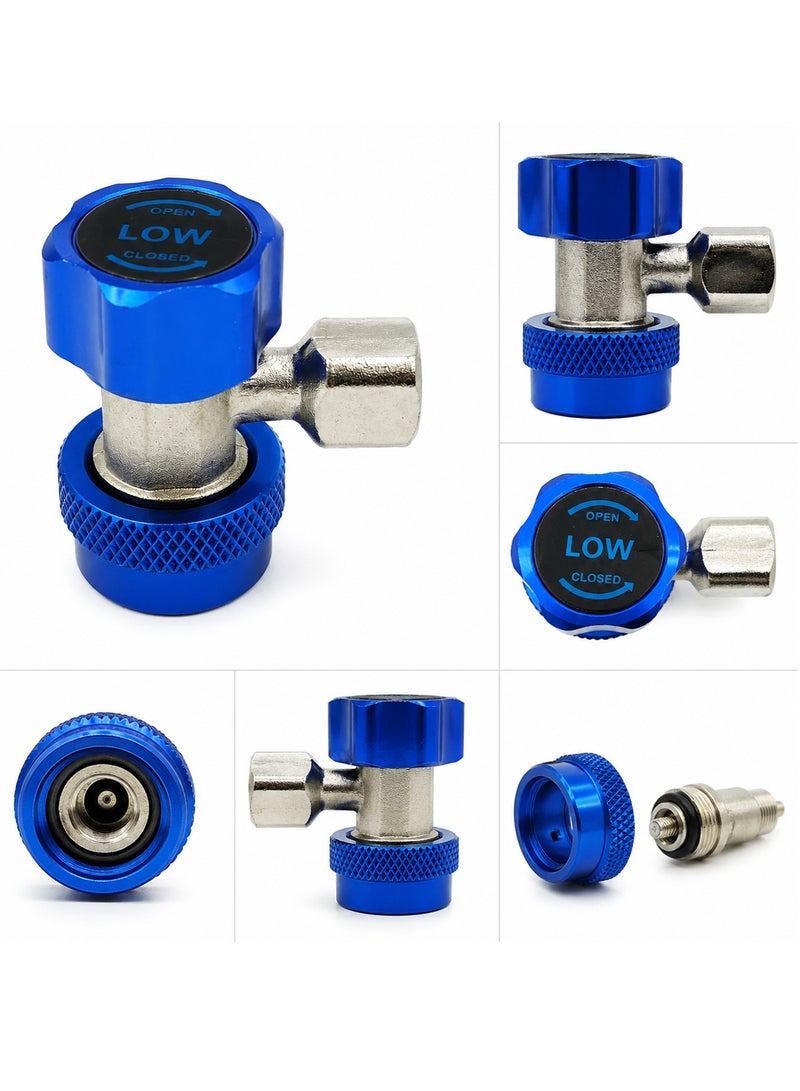 DEFAONS Auto AC Quick Coupler Low Pressure Connector 4240, Adjustable R134A Air Conditioning Service Port Adapter with Snap Lock Valve for Car AC Refrigerant Charging, HVAC Diagnostic Repair and Cooling System Maintenance Tool - Image 2