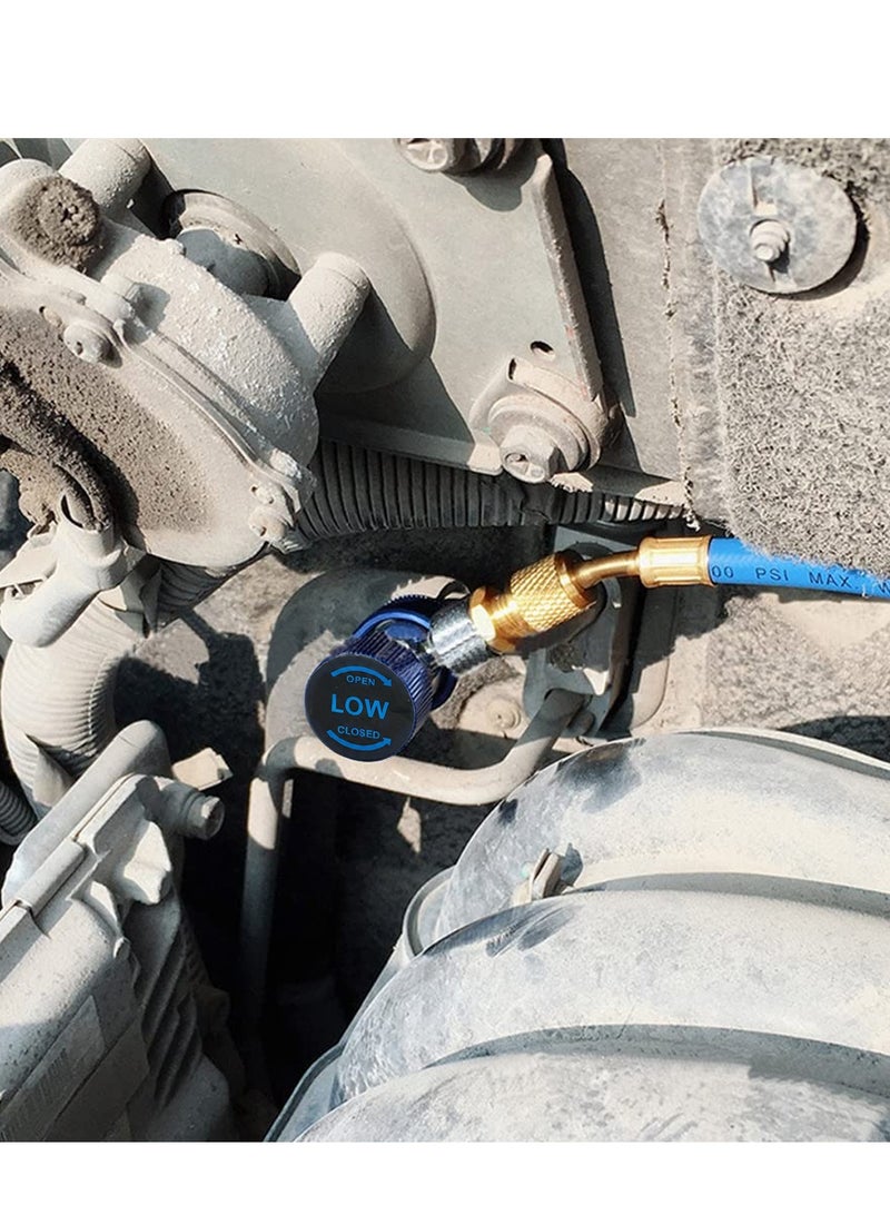 DEFAONS Auto AC Quick Coupler Low Pressure Connector 4240, Adjustable R134A Air Conditioning Service Port Adapter with Snap Lock Valve for Car AC Refrigerant Charging, HVAC Diagnostic Repair and Cooling System Maintenance Tool - Image 4