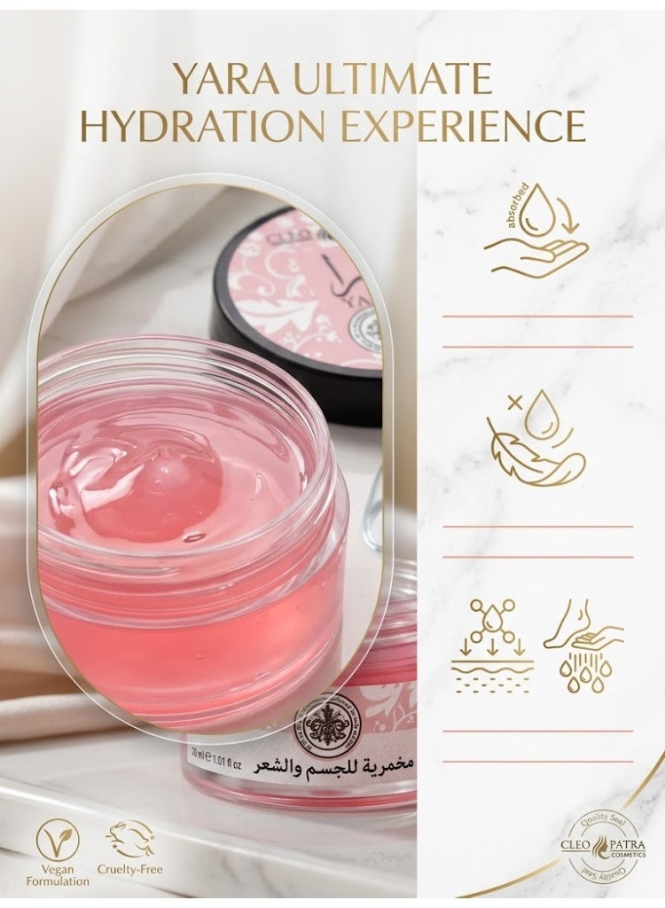 كليوباترا مخمرية يارا معطرة للجسم والشعر من كليوباترا، 65 جرام - Image 2