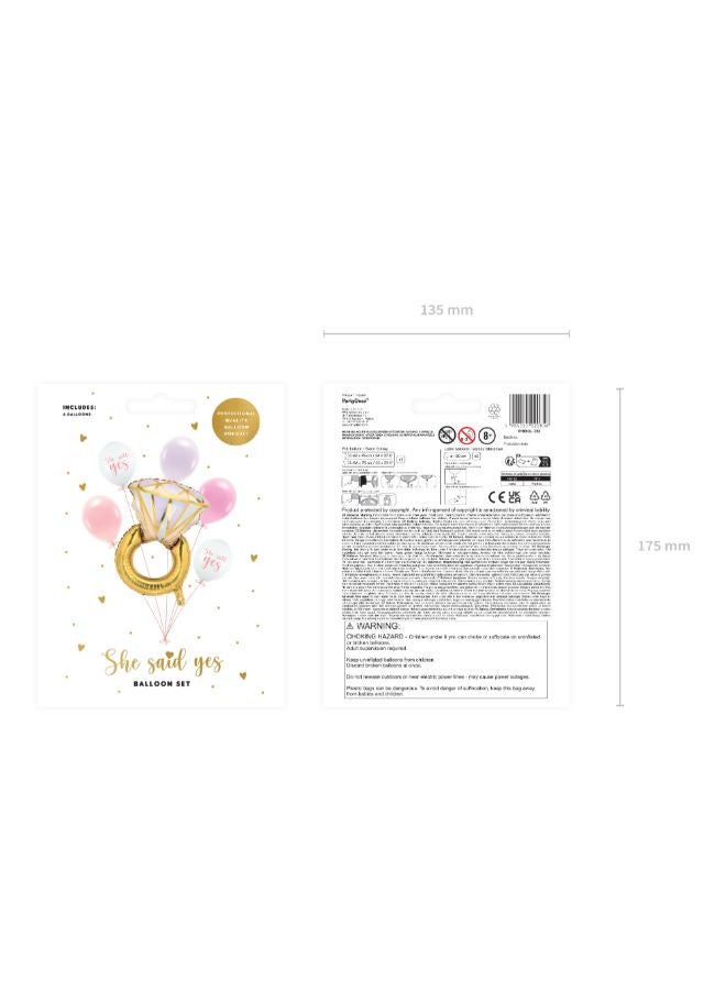 PartyDeco Balloon set Ring, mix (1 pkt / 6 pc.) - Image 4