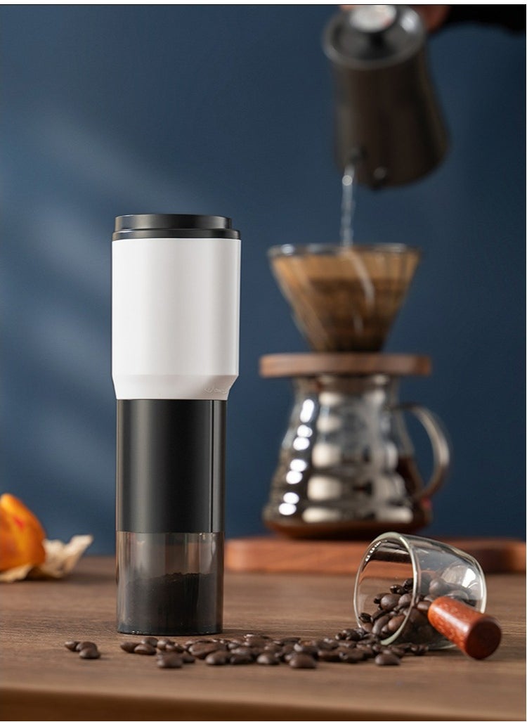 Healife Coffee grinder, 2-in-1 electric and manual grinder, 6-level adjustable coarseness, USB rechargeable - with hand grinding kit  - Image 2