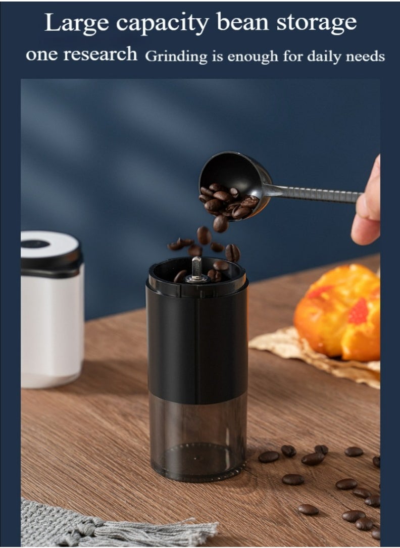 Healife Coffee grinder, 2-in-1 electric and manual grinder, 6-level adjustable coarseness, USB rechargeable - with hand grinding kit  - Image 5
