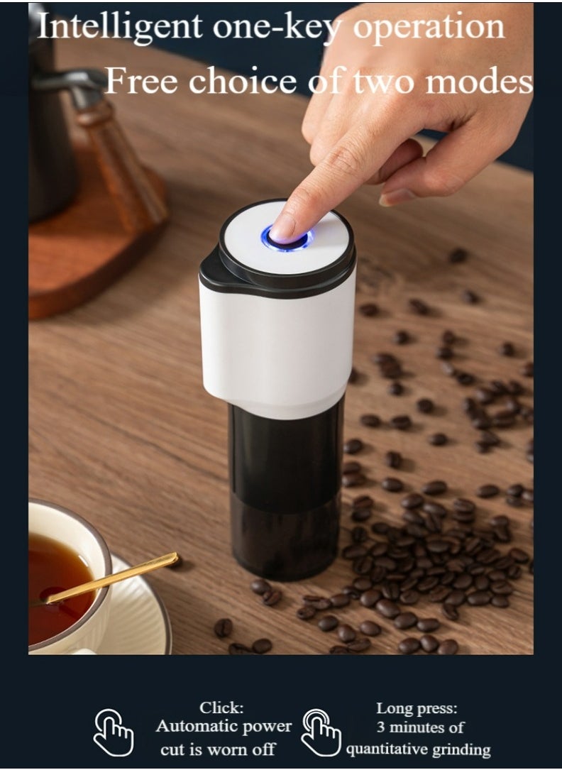 Healife Coffee grinder, 2-in-1 electric and manual grinder, 6-level adjustable coarseness, USB rechargeable - with hand grinding kit  - Image 4