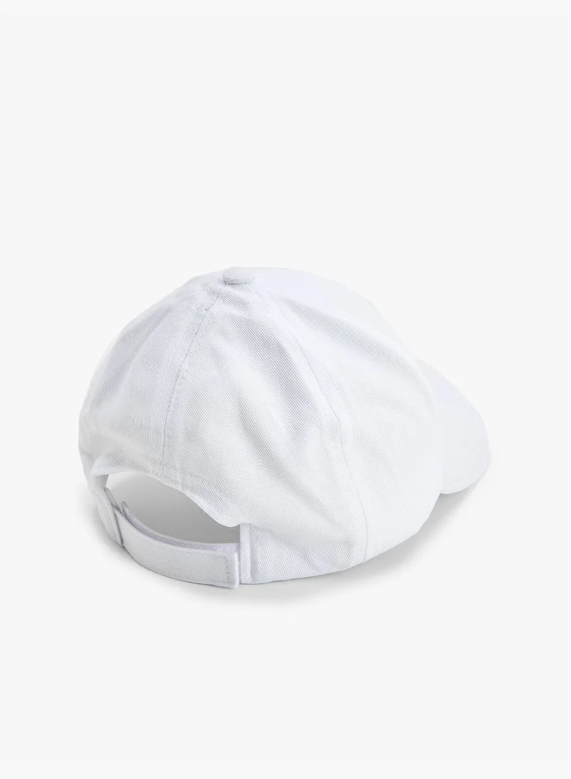 KOTON Embroidered Cotton Cap Hat