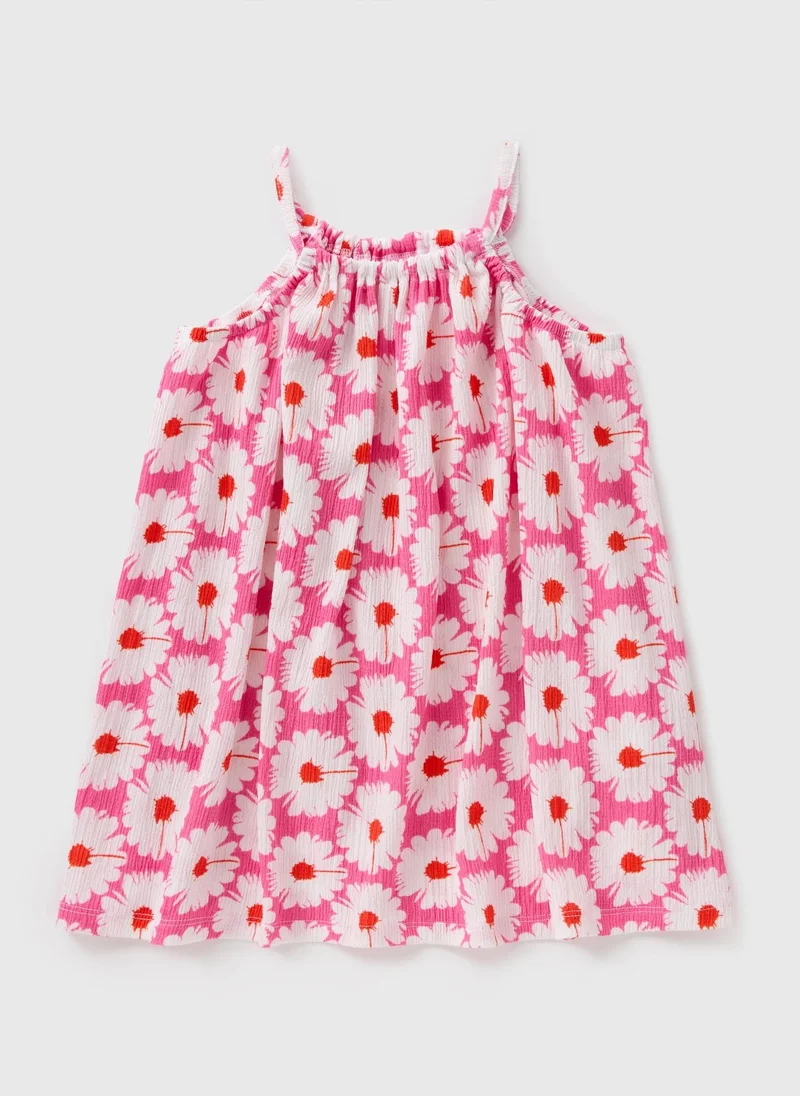 Matalan Girls Pink Daisy Halterneck Dress