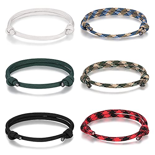 Jeka Valentines Day Gifts for Teens Teenagers, Braided Rope Woven Friendship Best Friends Surfer Bracelets for Men - Image 1