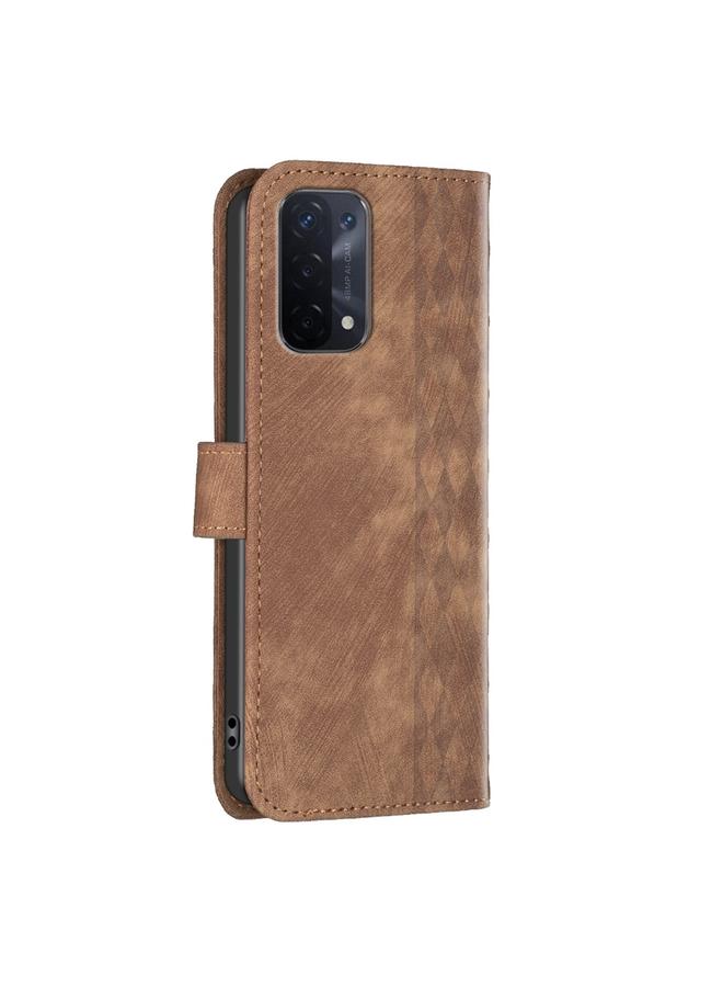 اس-توب جراب لهاتف OPPO A74 5G / A93 5G / A54 5G جراب هاتف من الجلد المنقوش - Image 3