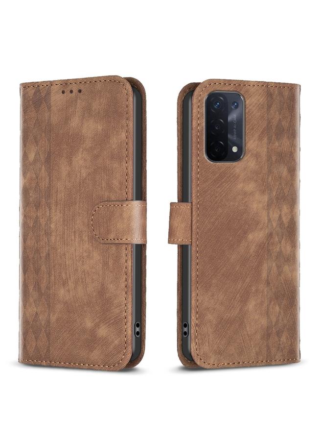 اس-توب جراب لهاتف OPPO A74 5G / A93 5G / A54 5G جراب هاتف من الجلد المنقوش - Image 1