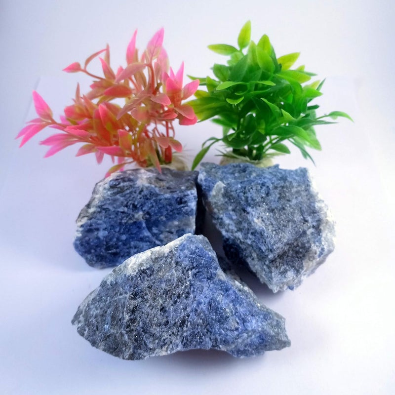 Rocksmins حجر كريستال خام 50 جرام أجات أمازونيت أميثيست كالسيت تشالcedوني فلوريت مريم غارنيت جاسبر كيانيت لابرادوريت أونيكس بايريت كوارتز كريستال وردي أحمر حليبي مدخن سيلينيت عين النمر وتورمالين - Image 2