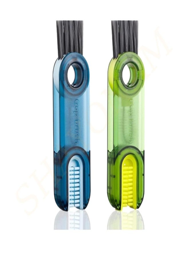 ASHMEN Gap Cleaning Brush with Long Handle | 3 in 1 Bottle Cleaner Brush | 2Pcs Non Scratch Wire Dish Cloth | Brush for Bottle Cleaning | Baby Bottle Cleaner Brush Tools for Home and Kitchen - Image 2