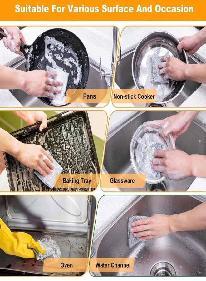 ASHMEN Gap Cleaning Brush with Long Handle | 3 in 1 Bottle Cleaner Brush | 2Pcs Non Scratch Wire Dish Cloth | Brush for Bottle Cleaning | Baby Bottle Cleaner Brush Tools for Home and Kitchen - Image 5