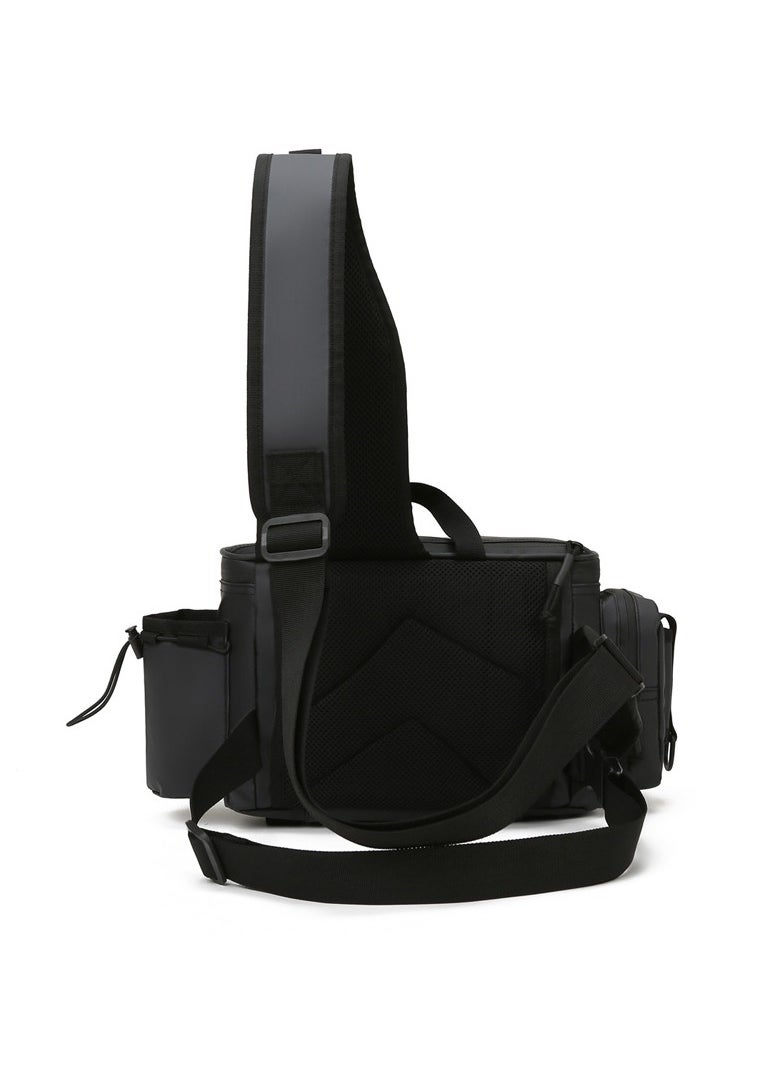 General Multifunctional Outdoor One Shoulder Crossbody Bag, Multifunctional Rod Bag Men's Shoulder Shoulder Crossbody Outdoor Bag Camouflage Tactical Fishing Bag  - Image 3