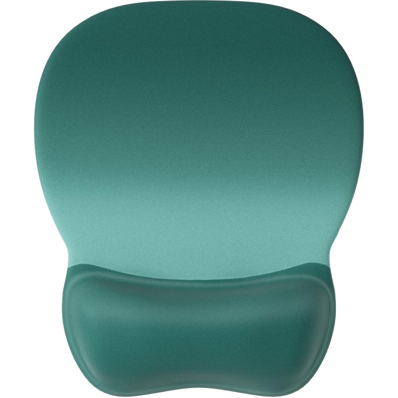 MROCO Ergonomic Mouse Pad with Gel Wrist Rest, Smooth Wrist Support Surface, Non-Slip PU Base for Pain Relief, Comfortable Mousepad for Computer, Laptop, Office & Home, 9.4 x 8.1 in, Green Gradient - Image 1