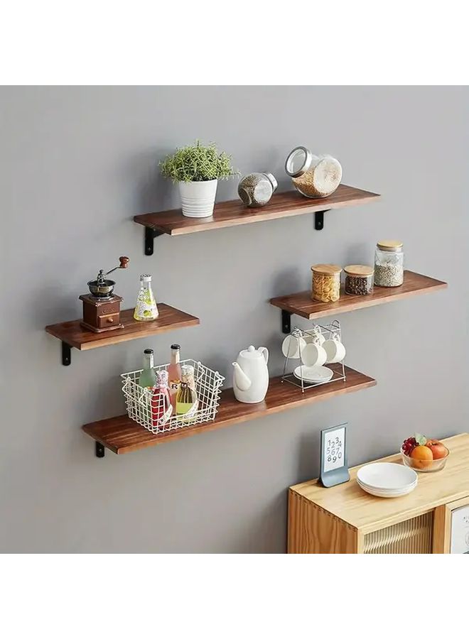 12 Packs 8 Inch Heavy Duty Metal L Shaped Wall Mount Shelf Brackets Black Iron Corrosion Resistant - Image 5