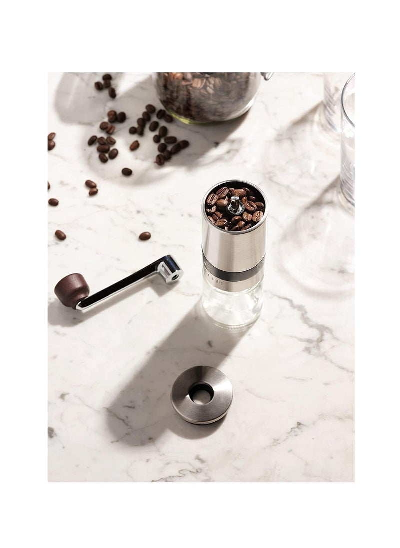 Generic - Manual Coffee Grinder & 50pcs Filter Paper Bags, Portable Hand Crank Coffee Beans Mill with Haning Drip Coffee Bags for Camping Travel, Home Office Coffee Machine Blender with Adjustable Coarseness - Image 1