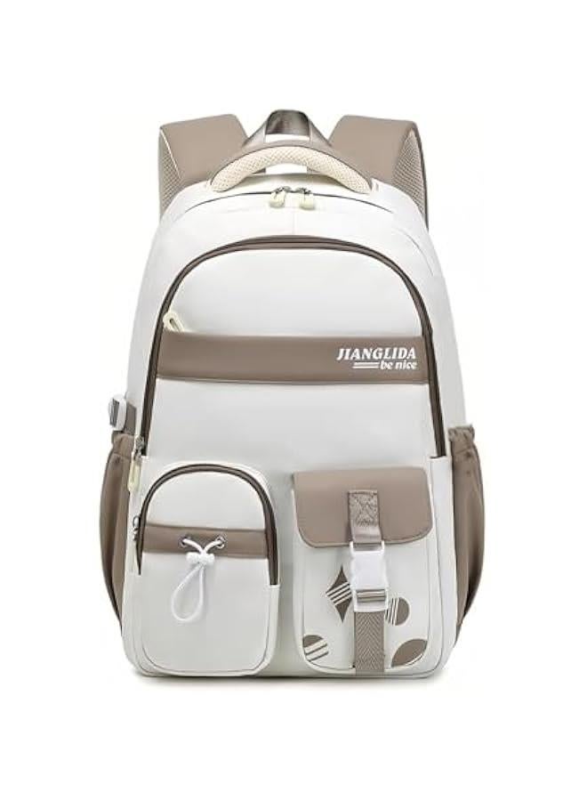 Teen Girls' Backpack for School Color-blocking Sports Kids Backpack for Teens Middle School Students Bookbag - Image 1