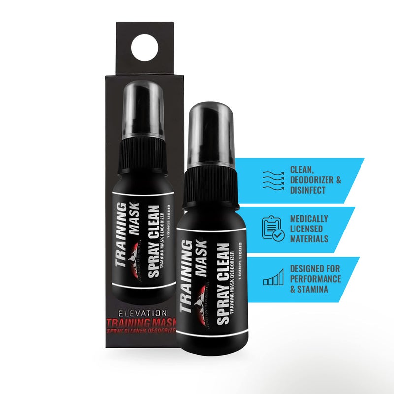 TRAININGMASK - Spray Clean Defense, Multipurpose Face Mask Spray, Mask Spray with Fresh Scent, Deodorizing Fabric Refresher Spray for Face Masks, Gears, and More, 1 fl oz - Image 2