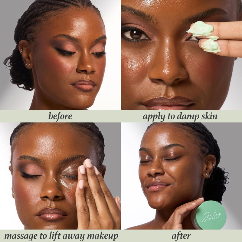 Julep Green Tea Makeup Removing Cleansing Balm â€“ Gentle Cleanser With Green Tea Extract, Easily Removes Stubborn Makeup, Hydrating & Nourishing, Ideal for All Skin Types, 3.4 fl oz - Image 4