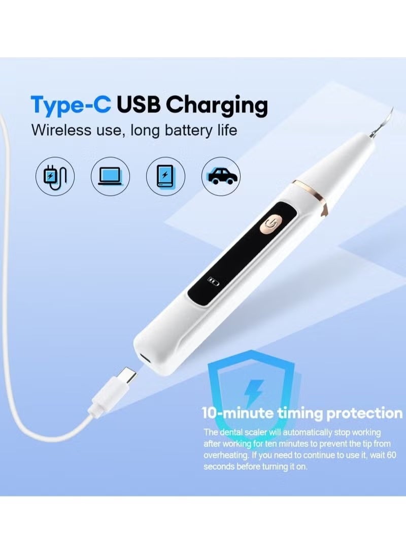 Ultrasonic Scaler Calculus Remover, Teeth Whitening Tool, 3 Models Adjustable, for Home and Travel - Image 3