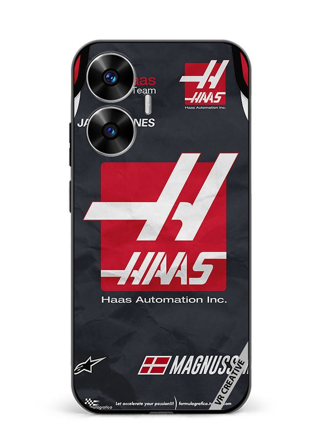 VR CREATIVE Protective Case Cover For Realme C55 Haas Logo Formula 1 Design Multicolour - Image 1