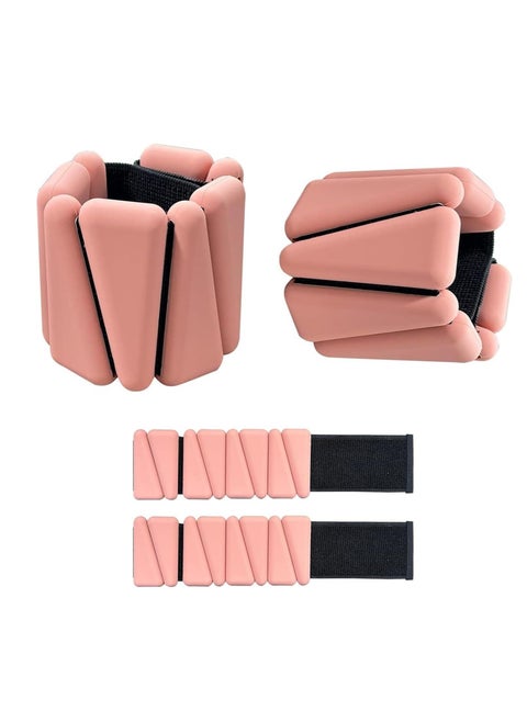 COOLBABY Adjustable Wrist and Ankle Weights 2pcs， 1lb/pc, suitable for ankle and wrist wearable exercise weights