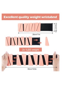 Cool Baby Style COOLBABY Adjustable Wrist and Ankle Weights 2pcs， 1lb/pc, suitable for ankle and wrist wearable exercise weights  - Image 5