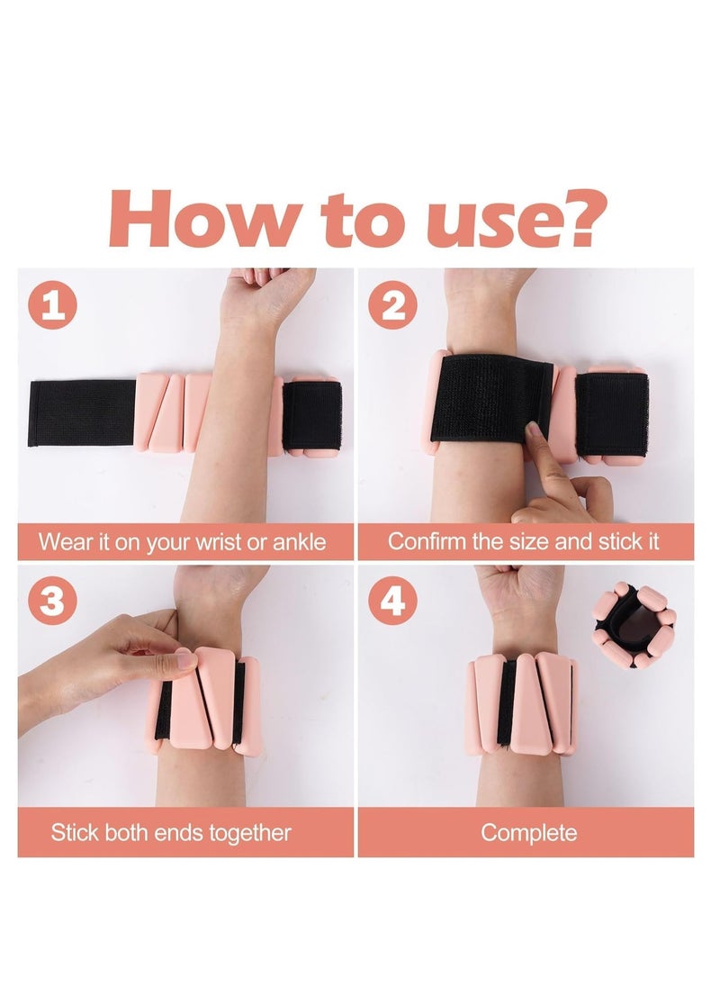 Cool Baby Style - COOLBABY Adjustable Wrist and Ankle Weights 2pcs， 1lb/pc, suitable for ankle and wrist wearable exercise weights - Image 1