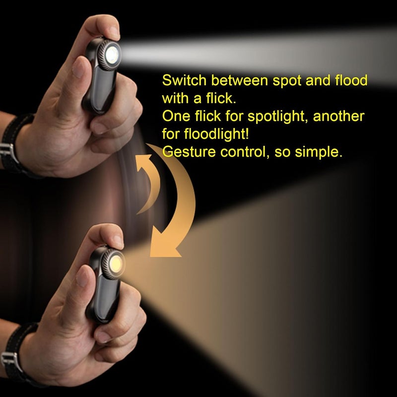 VBESTLIFE EDC Flashlight, 400LM Mini Keychain Flash Light with RGB Pixels Display, Interactive Games, Water Proof, Compact and Portable Pocket Light - Image 3