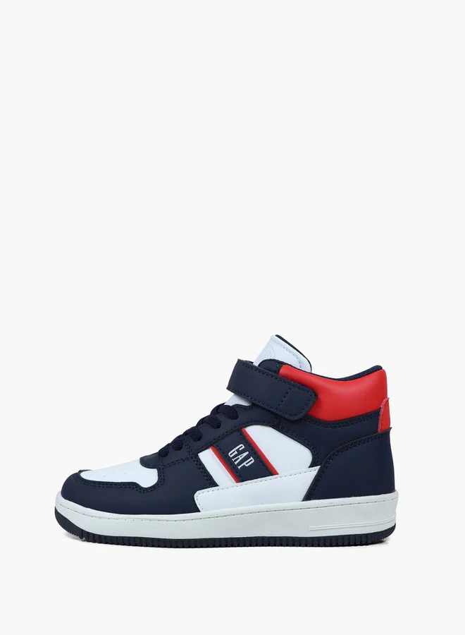 GAP Boys' BOSTON MID II High Top Sneakers with Hook and Loop Closure - GPK5217100216