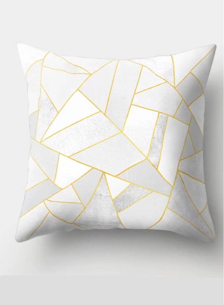 Kutis 2-Piece Home Decorative Pillow Covers Plush Throw Pillow Cover Off-White 45x45 Centimeter  - Image 2