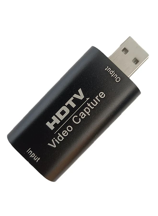 Black 1080P USB 2.0 Video Capture Card for Streaming Gaming Conferencing - Image 3