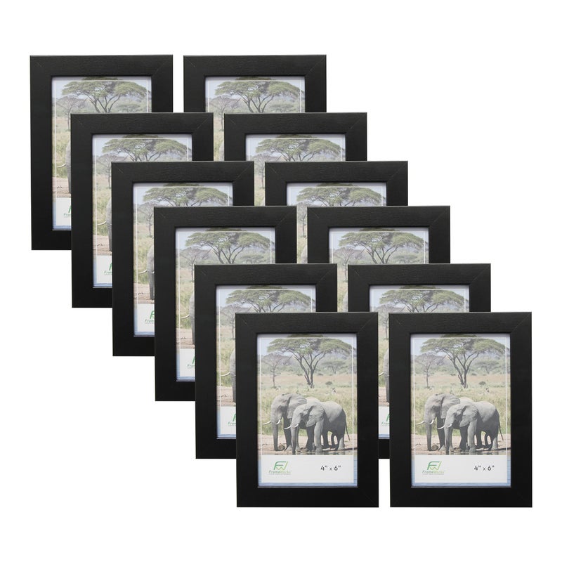 Frameworks Value 12-Pack 4 X 6 Classic Black Gallery Style Frames - Image 1
