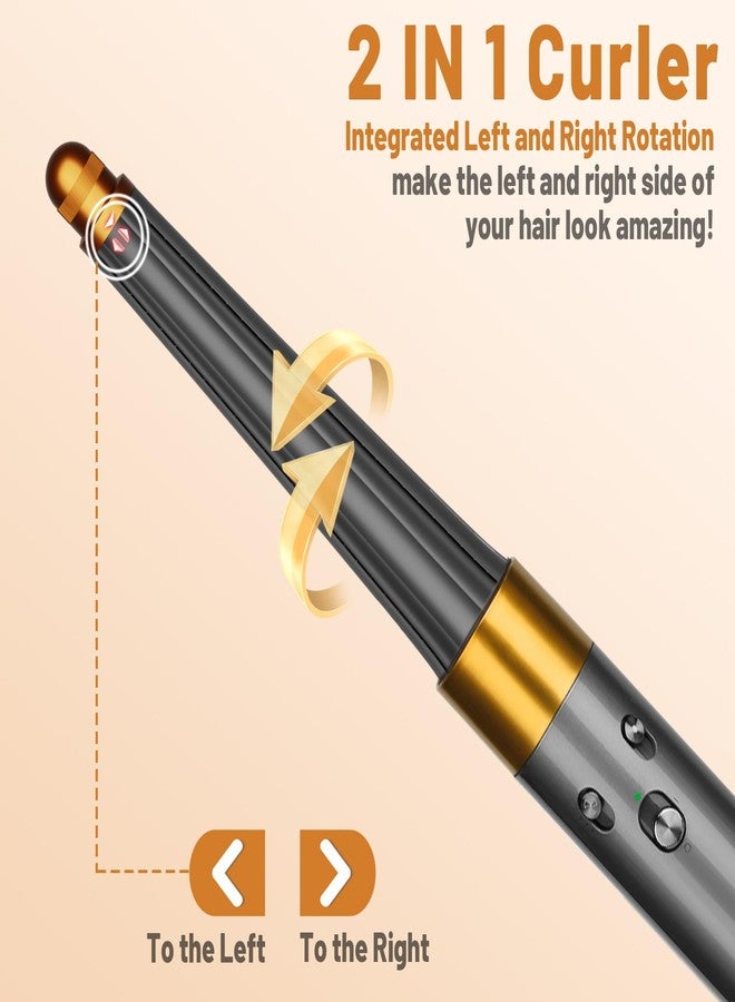 ZEPHBLOW Hair Long Conical Barrel for Dyson Airwrap, 0.78-1.4Inch/ 20-36mm Conical Long Curling Barrels Compatible with Airwrap HS01/05, Self-Curling Hair Roller Curlers Attachment, Gold - Image 4