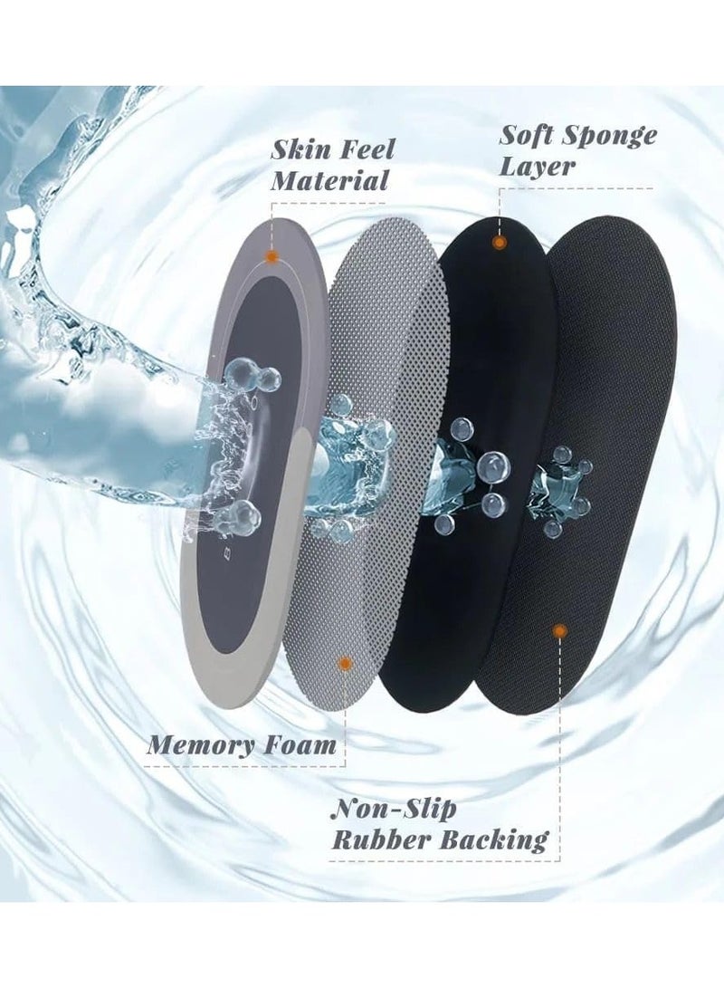 QSHOP Super Absorbent Quick Dry Bath Mat, Super Absorbent Living Room Floor Mat, Non-Slip Rubber Base, Easy Clean Bathroom Mat, Kitchen Doormat - Image 3