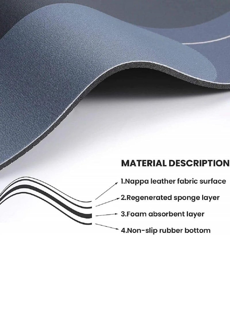 QSHOP Super Absorbent Quick Dry Bath Mat, Super Absorbent Living Room Floor Mat, Non-Slip Rubber Base, Easy Clean Bathroom Mat, Kitchen Doormat - Image 2