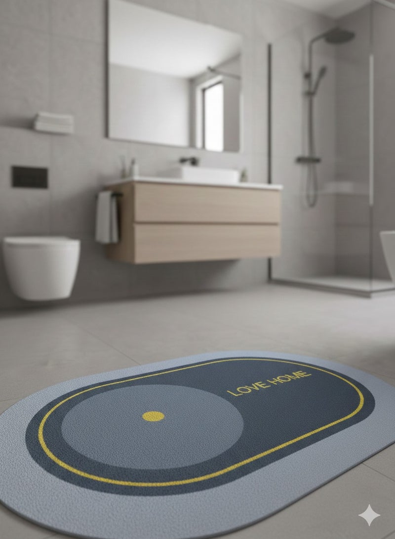 كيوشوب سجادة حمام فائقة الامتصاص وسريعة الجفاف من كيوشوب®️، سجادة ارضية غرفة المعيشة فائقة الامتصاص، قاعدة مطاطية غير قابلة للانزلاق، سجادة حمام سهلة التنظيف، ممسحة مطبخ - Image 1