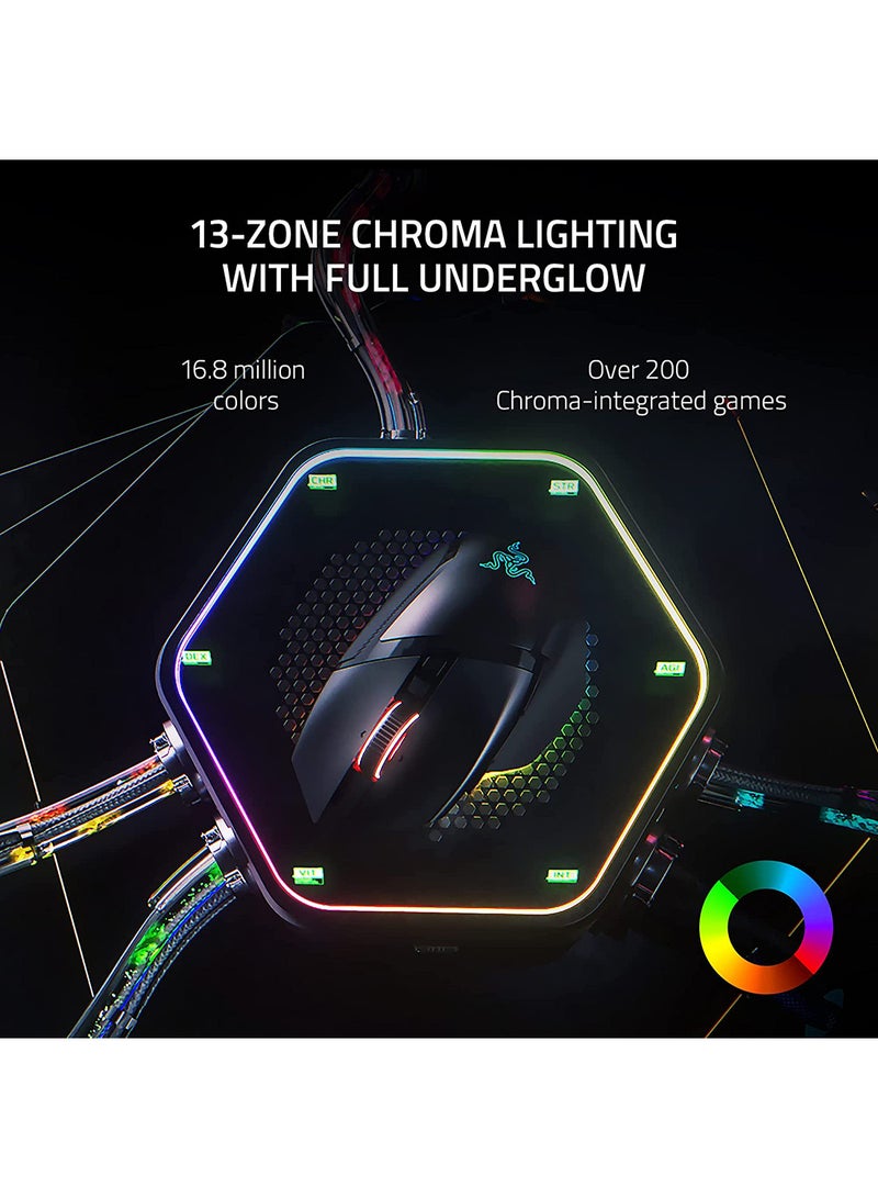 RAZER Basilisk V3 Pro Customizable Wireless Gaming Mouse - Fast Optical Switches Gen-3, HyperScroll Tilt Wheel, Chroma RGB, 11 Programmable Buttons, Focus Pro 30K Optical Sensor - Classic Black - Image 3