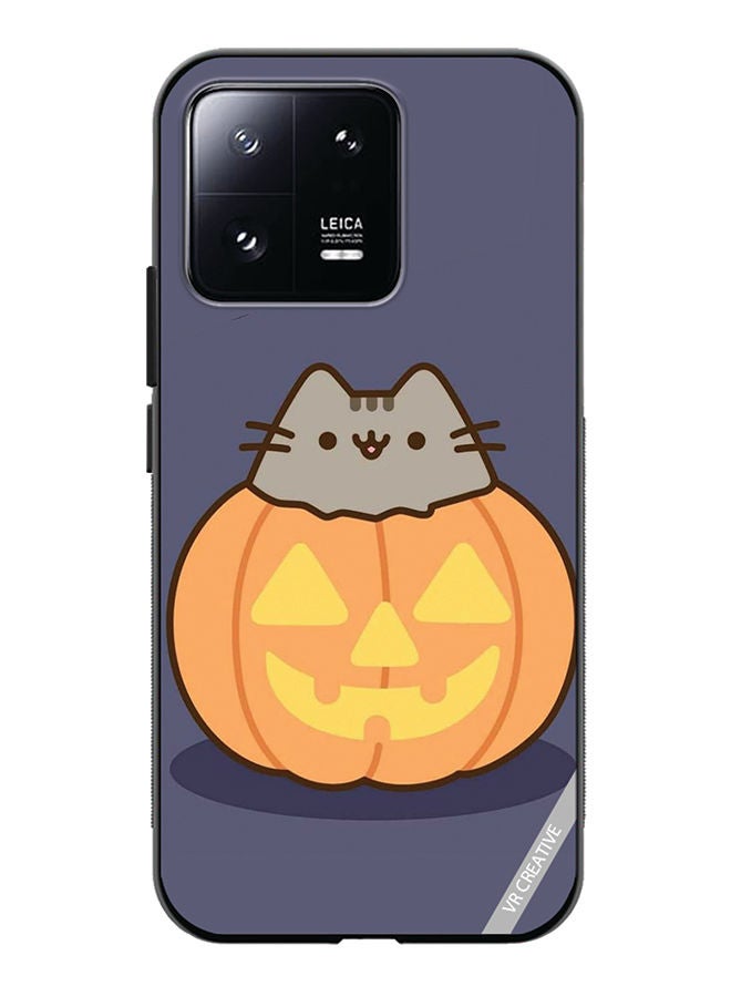VR CREATIVE Protective Case Cover For Xiaomi 13 Halloween Pumpkin Design Multicolour - Image 1