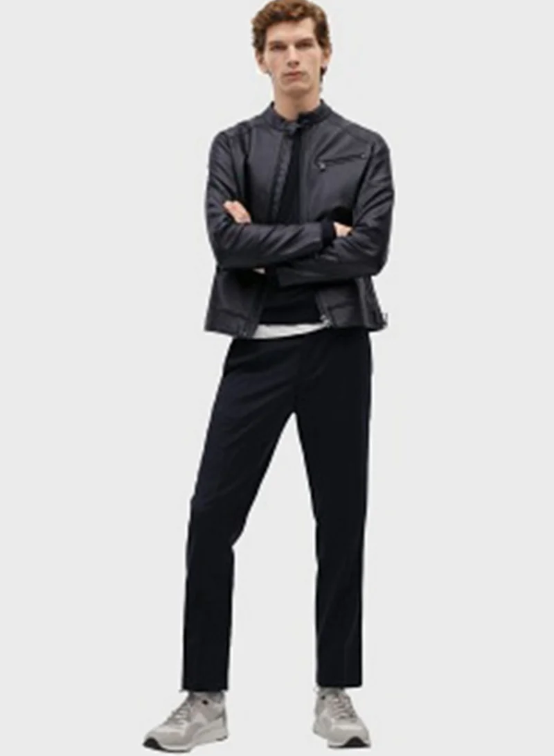 Mango Man Classic Biker Jacket