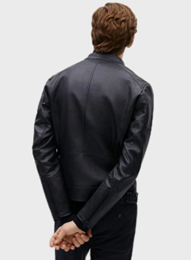 Mango Man Classic Biker Jacket