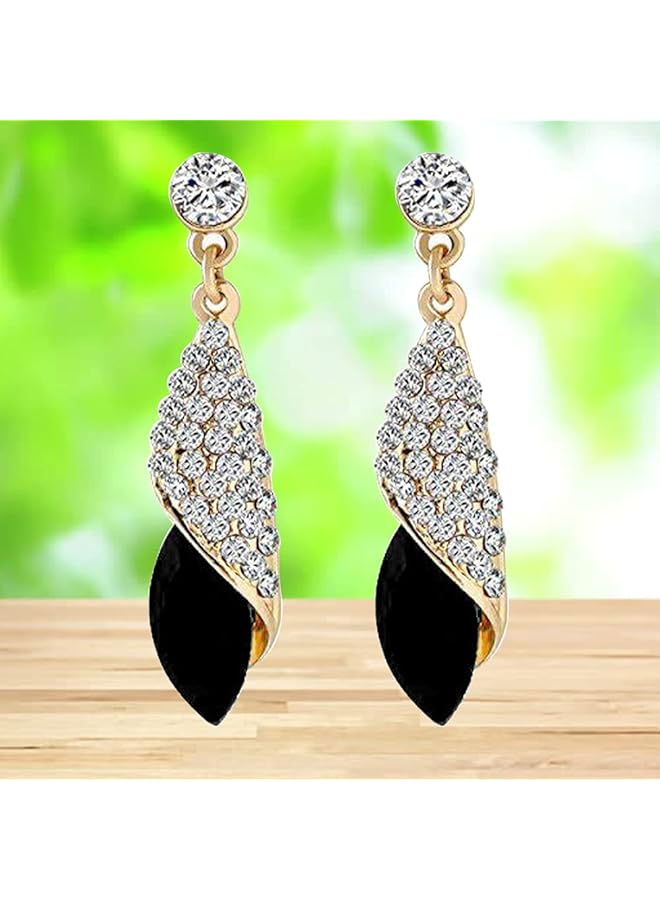 YouBella Jewelery For Women Gold Plated Crystal Drop Earrings Earrings For Women And Girls - Image 3
