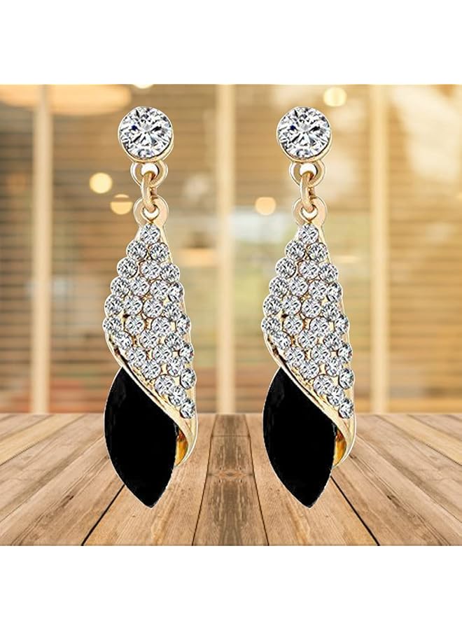 YouBella Jewelery For Women Gold Plated Crystal Drop Earrings Earrings For Women And Girls - Image 2