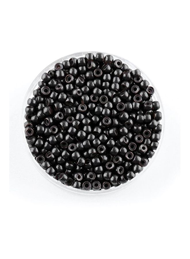 NIBEMINENT 500-Piece Nano Rings For Hair Extension Black - Image 1