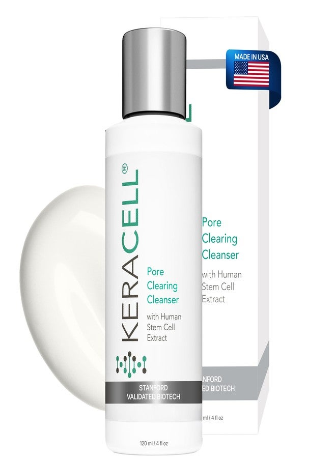 Keracell Pore Clearing Cleanser - Pore Cleanser & Minimizer with Salicylic Acid & Panthenol - Acne Cleansing Face Wash with MHCsc Technology - Moisturizes, Decreases Oil & Removes Impurities - 4 oz - Image 1