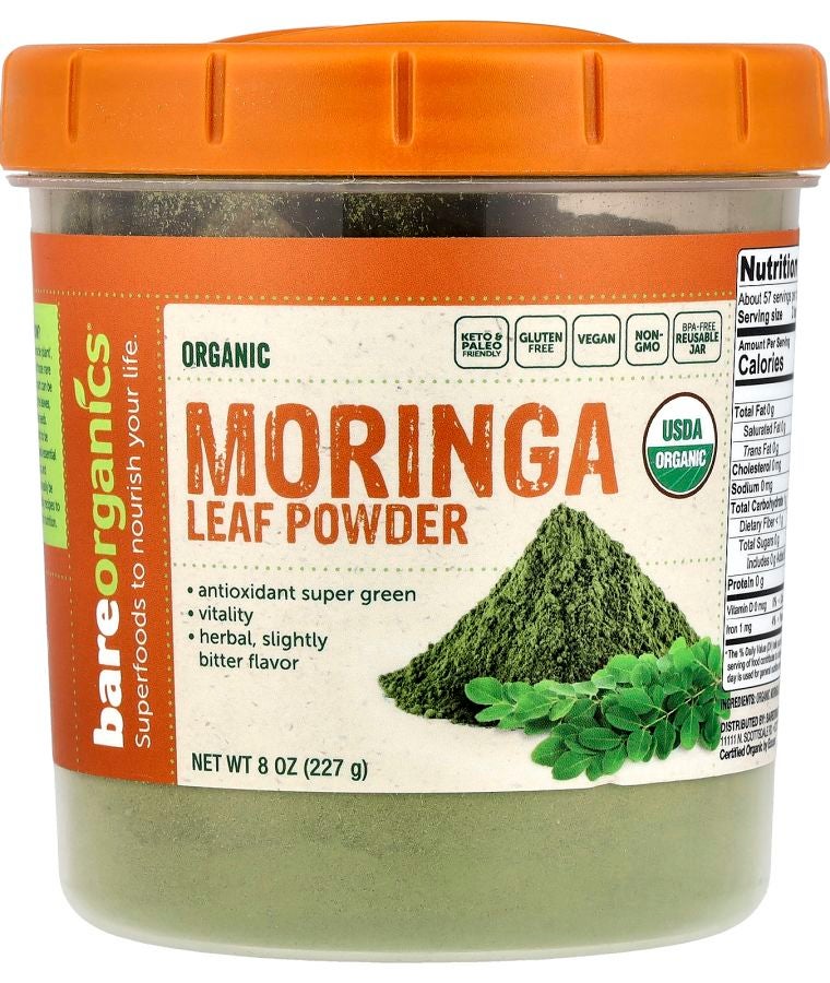 Organic Moringa Leaf Powder 8 oz (227 g)