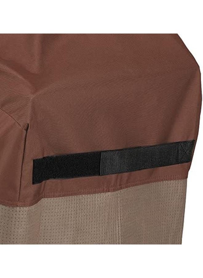 داك كوفرز - Ufpr5024 غطاء حفرة النار المستدير المقاوم للماء مقاس 48 بوصة ضياء × 24 بوصة ارتفاع أغطية أثاث الفناء موكا كابتشينو - Image 1