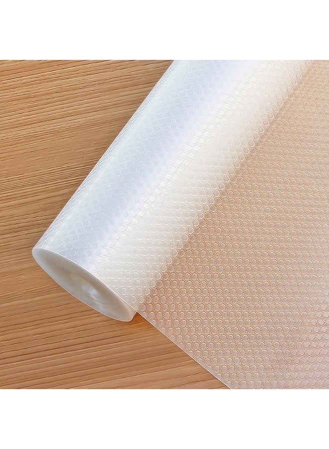 O Ozone Shelf Liners for Kitchen Cabinets - 2 Rolls 60cmx2m Waterproof Drawer Liner - Translucent Non-Adhesive Easy to Cut Cupboard Liner for Refrigerator  - Image 1