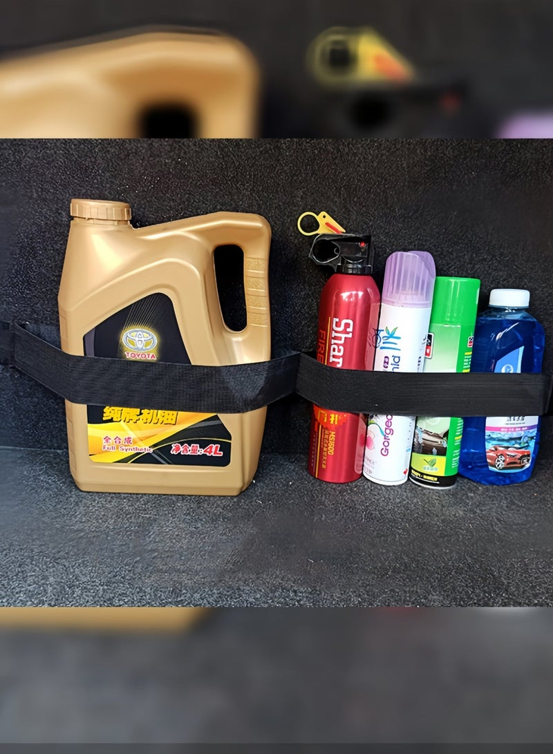 5pcs Car Storage Magic Strap - Elastic Organizer Belt for Fire Extinguisher, Umbrella & More - Durable Car Fixing Accessory - Image 1